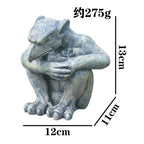 Gargoyle Gothic Decor Statue, Gargoyle Garden Guardian Sculpture, Medieval Gargoyle Mantel Office Bedroom Garden Decoration Lootquake LLC