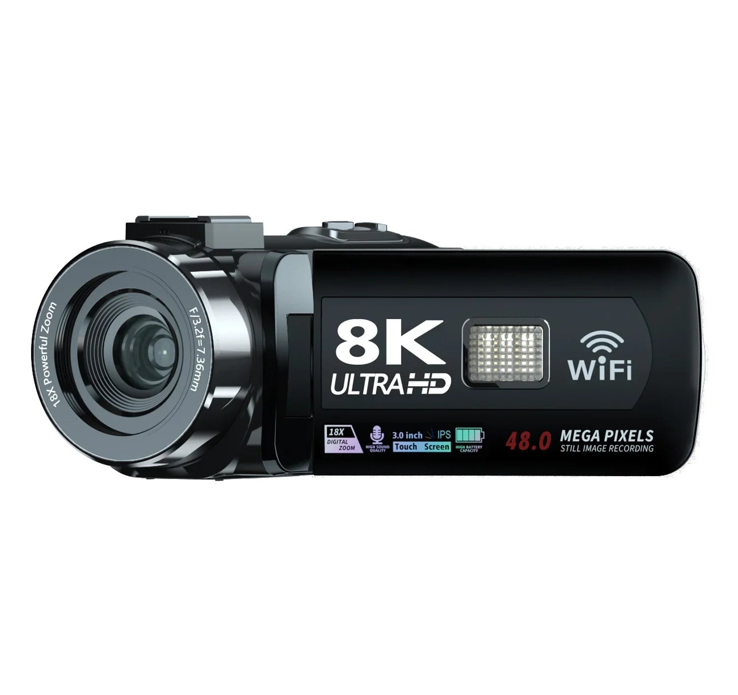 YouTube Camcorder 8K Ultra HD camera Camcorders 48MP Streaming Camera 3.0"Touch Screen Digital Video Camera Lootquake LLC