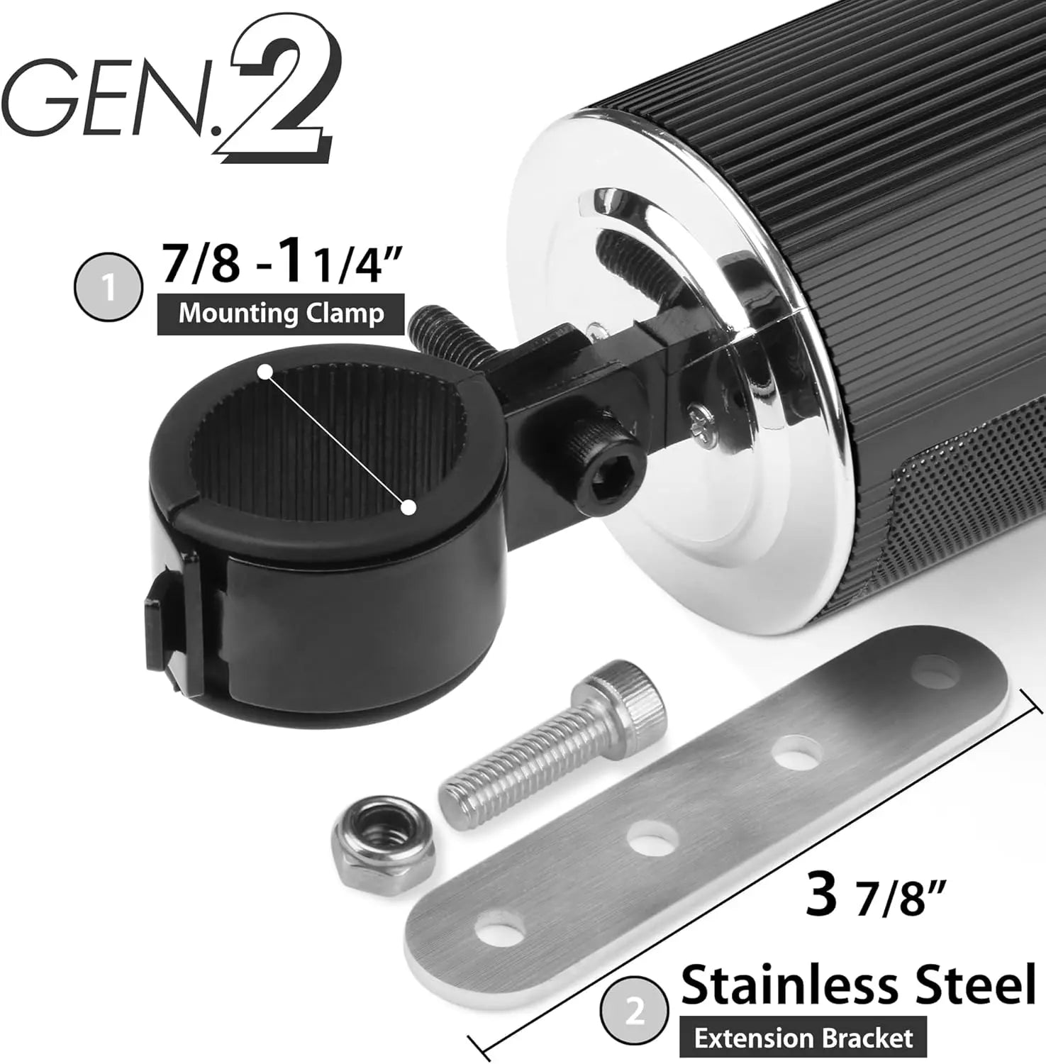 Bluetooth Audio Motorcycle Stereo Speaker Motorcycle Installation MP3 Music Player Amplifier Scooter Bicycle USB FMRadio Speaker Lootquake LLC