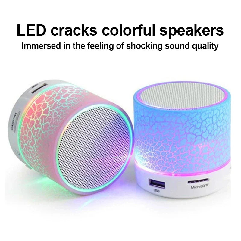 Bluetooth Mini Speaker Wireless Speaker Colorful LED TF Card USB Subwoofer Portable MP3 Music Sound Column For PC Phone Lootquake LLC