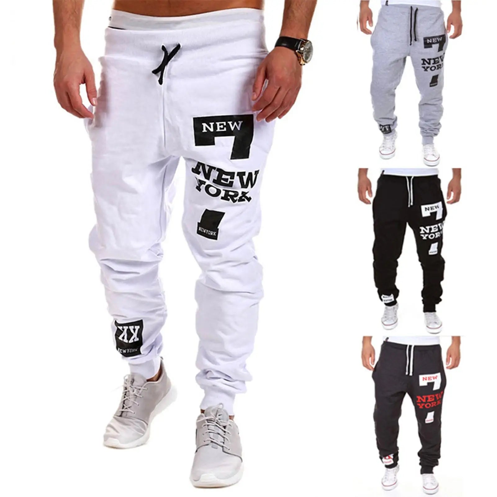 Men's Active Sweatpants Drawstring Elastic Waist - SJB-DIAMOND ELITES