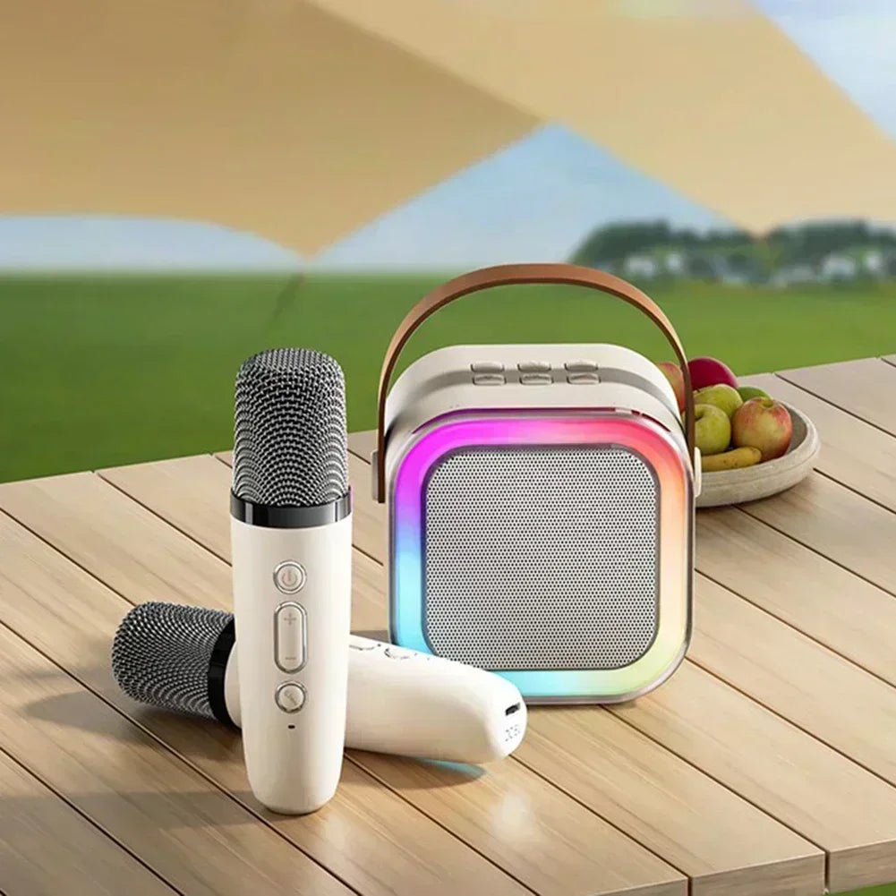 K12 Bluetooth Karaoke Machine Portable  5.3 PA Speaker System with 1-2 Wireless Microphones Home Family Singing Children's Gifts Lootquake LLC