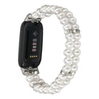 Fitbit Inspire 3 Elastic Pearl Band – Stylish Beaded Stretch Strap - SJB-DIAMOND ELITES