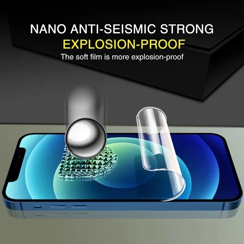 2Pcs Film for IPhone 12 13 Pro Max Mini Screen Protectors for IPhone 11 14 Pro XS Max X XR 6 6s 7 8 Plus SE Not Glass Anti-Scratch Eye-Protection HD Clear film Screen Protector Stevvex