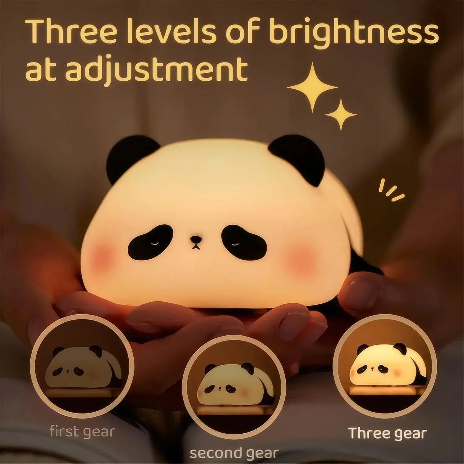 Animal Led Night Light Rechargeable Dimmable Silicone Table Lamp Children's Night Light for Nursery Bedroom Cute Birthday Gift Pi-Mart