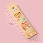 6Pcs/box Kawaii HB Pencil with Eraser Wooden Pencil for Children Drawing Writing Student School Office Supplies Stationery Lootquake LLC