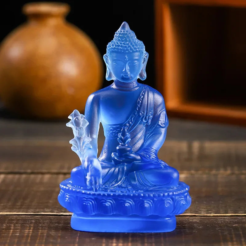 1pc, Resin Craft Home Decoration Buddha Statue Buddhism Sculpture Thailand Buddha Sculpture Zen Decor Ornaments Car Decoration Lootquake LLC
