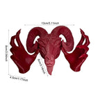 Devils Goat Baphomet Statue Resin Baphomet Head and Hands Statue Gothic Satanic Goat Ornament Religious Sculpture Ornament Lootquake LLC