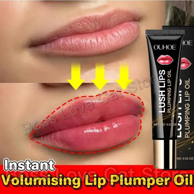 Lip Plumper Oil Instantly Volumising Increase Lip Elasticity Long-lasting Moisturizing Lush Lip Plumper Gloss Sexy Beauty Makeup