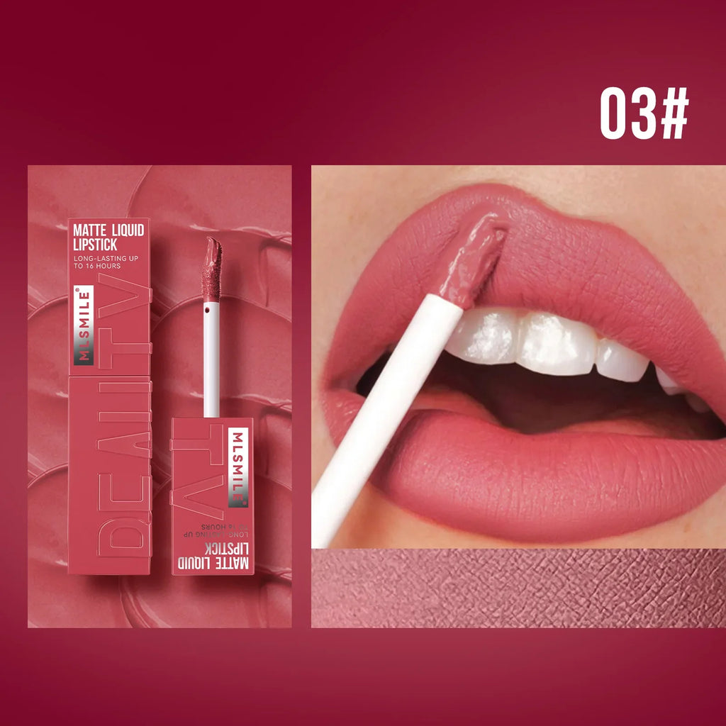 Matte Ink Liquid Lipstick Long Lasting Velvet Nude Lip Gloss Non-stick Cup Waterproof Lips Tint Waterproof Make Up Lootquake LLC