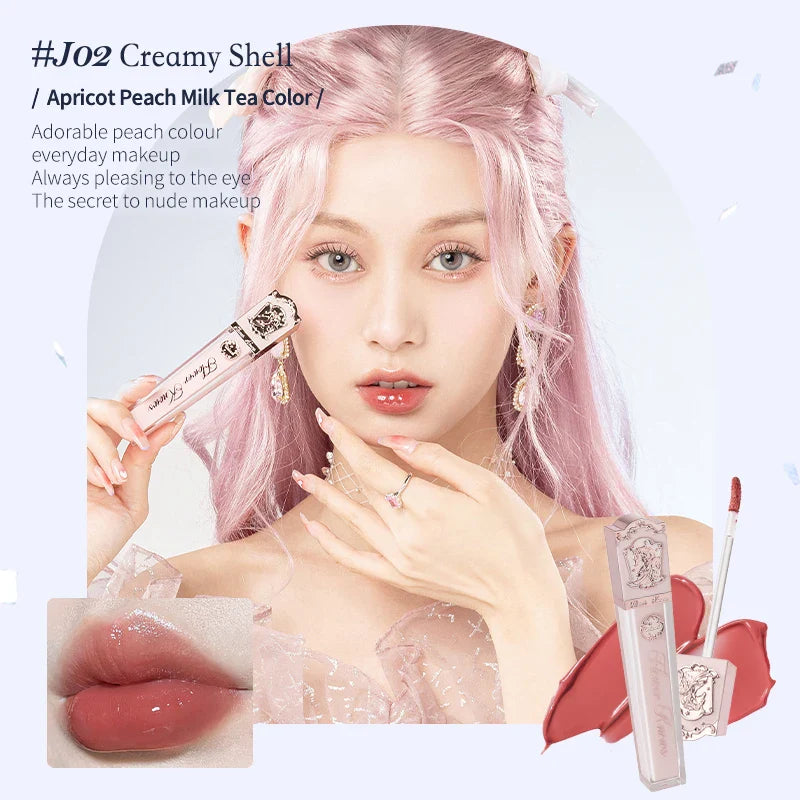 Flower Knows Strawberry Rococo Series Cloud Lip Cream Lip Gloss Long Lasting Velvet Lip Tint Lipstick for Women Cosmetic Lootquake LLC