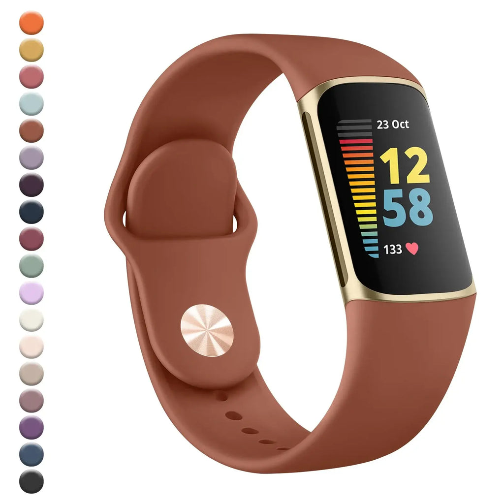 Fitbit Charge 5 6 Silicone Band - Soft Comfortable Design - SJB-DIAMOND ELITES