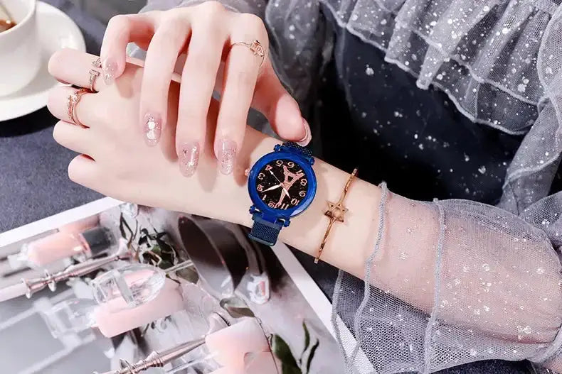 Luxury Mesh Steel Belt Quartz Wristwatches Eiffel Tower Watch for Women Simple Ladies Dress Party Watch Relógio Feminino Gifts