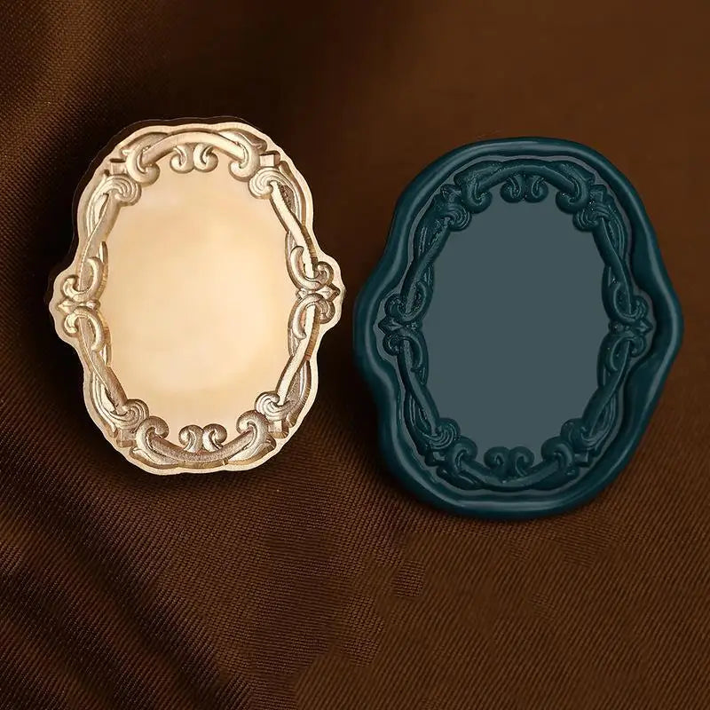 Photo Frame Series Sealing Wax Stamp Head Fire Paint Seal Wax Stamp Heads For DIY Scrapbooking Envelope Wedding Party Invitation Lootquake LLC