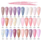 UR SUGAR Blue Color Rubber Base Gel Nail Polish Gold Glitter Base Gel Top Coat Soak Off UV LED Gel Nail Art Varnish Manicure Lootquake LLC