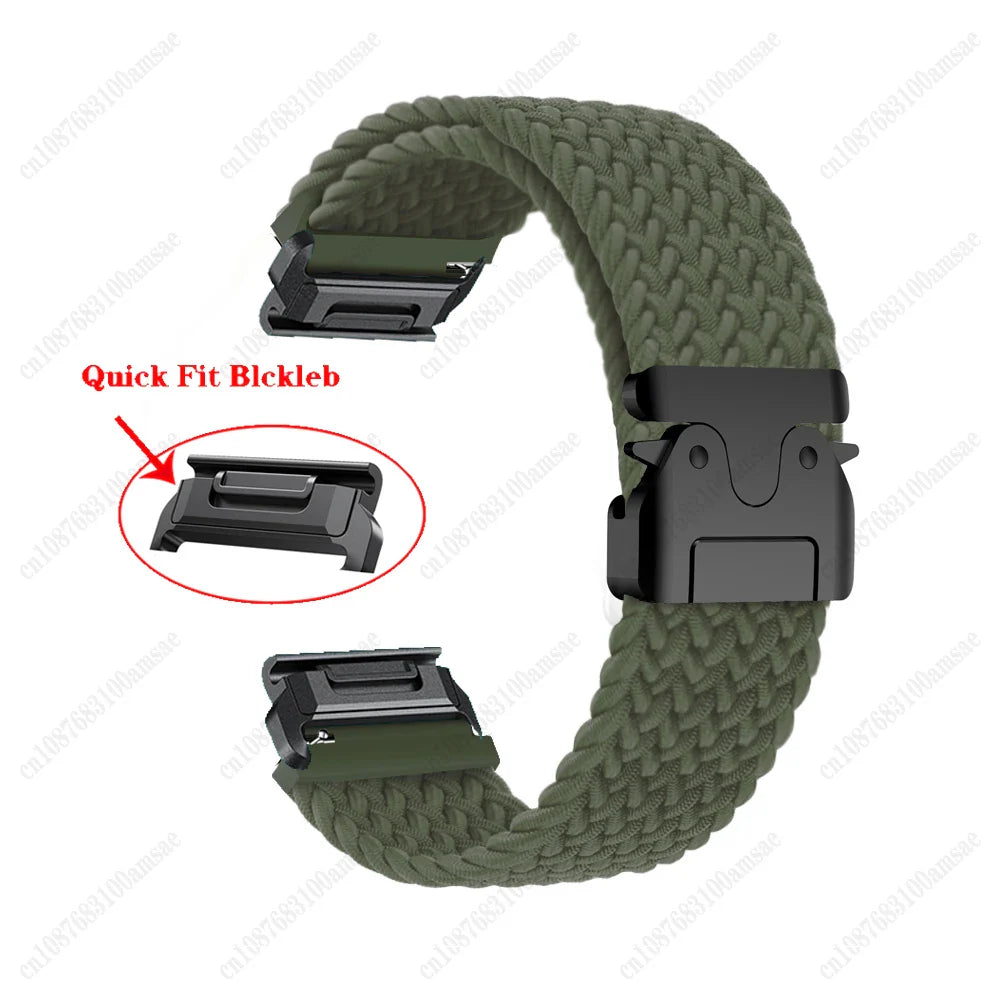 Garmin Braided Nylon Strap - Durable, Lightweight, Colorful
