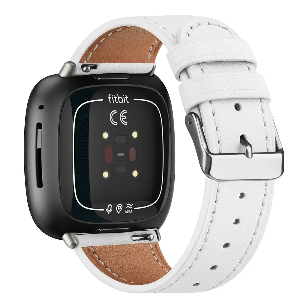 Fitbit Versa & Sense Leather Band - Premium Classic Design - SJB-DIAMOND ELITES