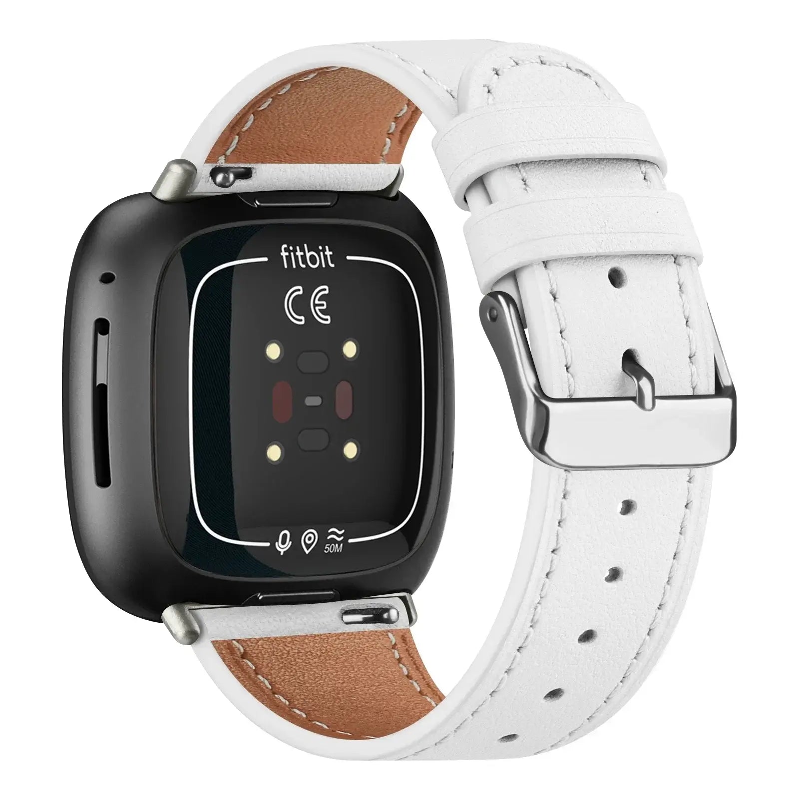 Fitbit Versa & Sense Leather Band - Premium Classic Design - SJB-DIAMOND ELITES
