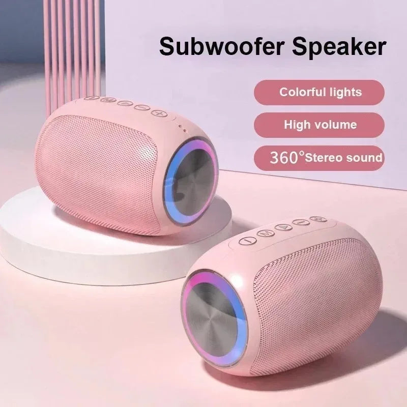 Speaker Bluetooth pink strong function portable Bluetooth speaker outdoor speaker waterproof 10W bass support TF card Lootquake LLC