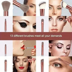 Professional Makeup Brush Set - Soft Fluffy Cosmetic Brushes for Foundation, Powder, Eyeshadow & Blending , Beauty Tools