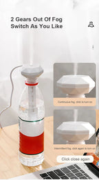 LED Lamp Air Humidifier USB Essential Oil Diffuser Car Purifier Aroma Anion Mist Maker with Romantic Light Portable Humidifier Lootquake LLC