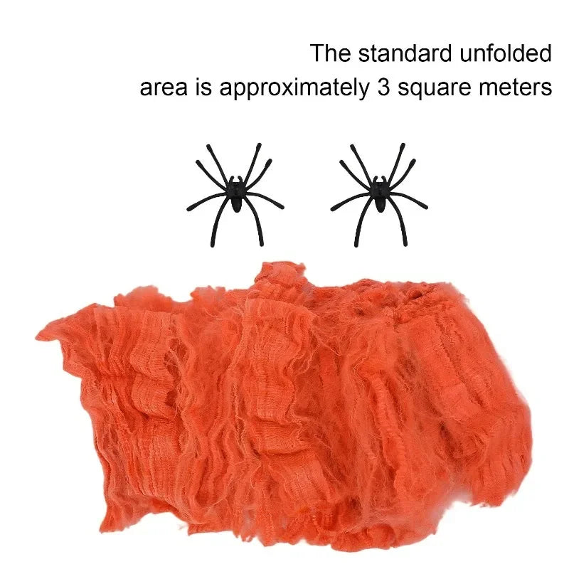 Halloween Decoration Party Accessories Decorations for Events Scream Festa Spider Web Black Outdoor Props Haunted House Spider Lootquake LLC
