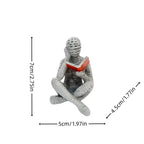 Creative Thinker Statue Artistic Reading Woman Modern Design for Home Office Bookshelf TV Cabinet Decoration and Desk Ornament