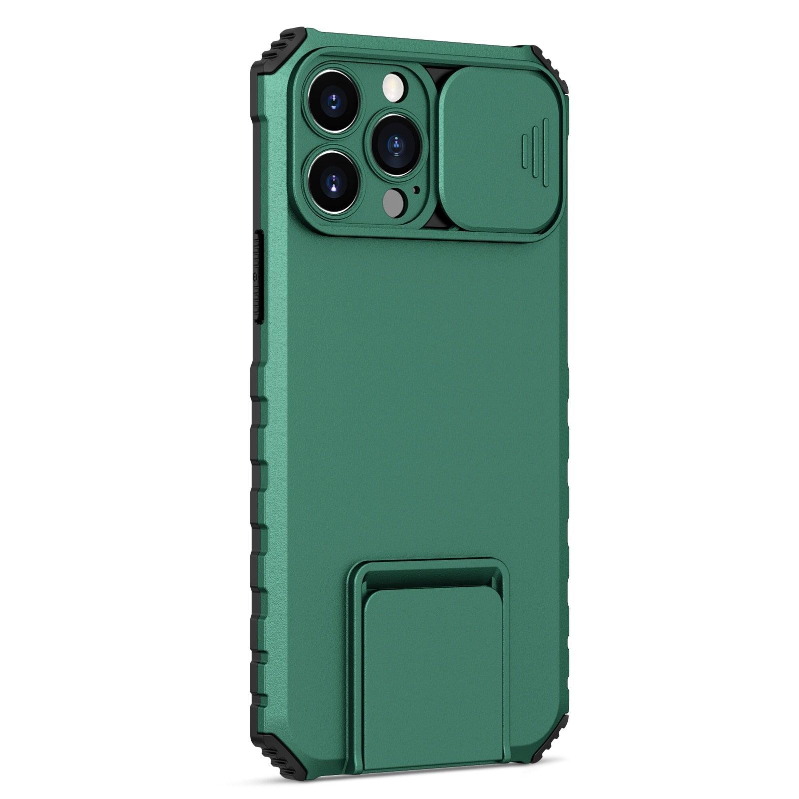 Unique Cover with Camera Protection Heavy Duty Shockproof Protective iPhone 13 Pro Case ShockProof Case For iPhone 13 12 11 Pro Slide Camera Protection Case Dual Layer Armor Case Back Cover Stevvex