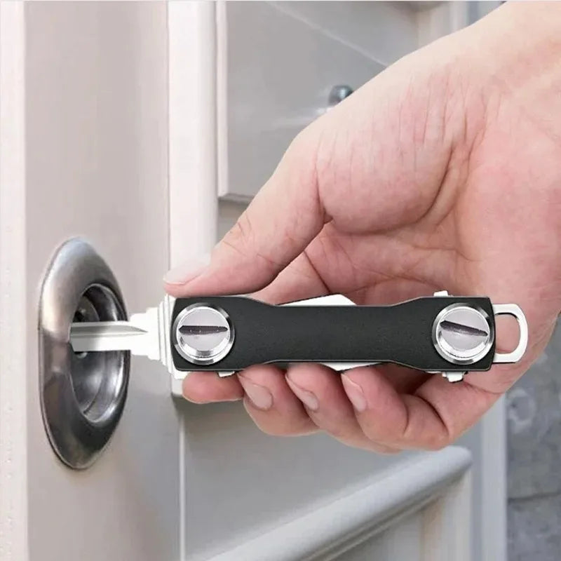 Smart key chain Mini Keychain Compact Key Decorative Holder Clip Home Storage Metal key Clip Aluminum Organizer Keychain Outdoor Lootquake LLC
