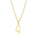 26 Initial Letters Heart Pendant Stainless Steel Necklace for Women Gold Color A-Z Alphabet Choker Chain Birthday Jewelry Gift