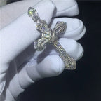 Exquisite Shining Crystal Cross Necklace Pendant Lucky Charming Fashion Jewelry Gift Unisex Lootquake LLC