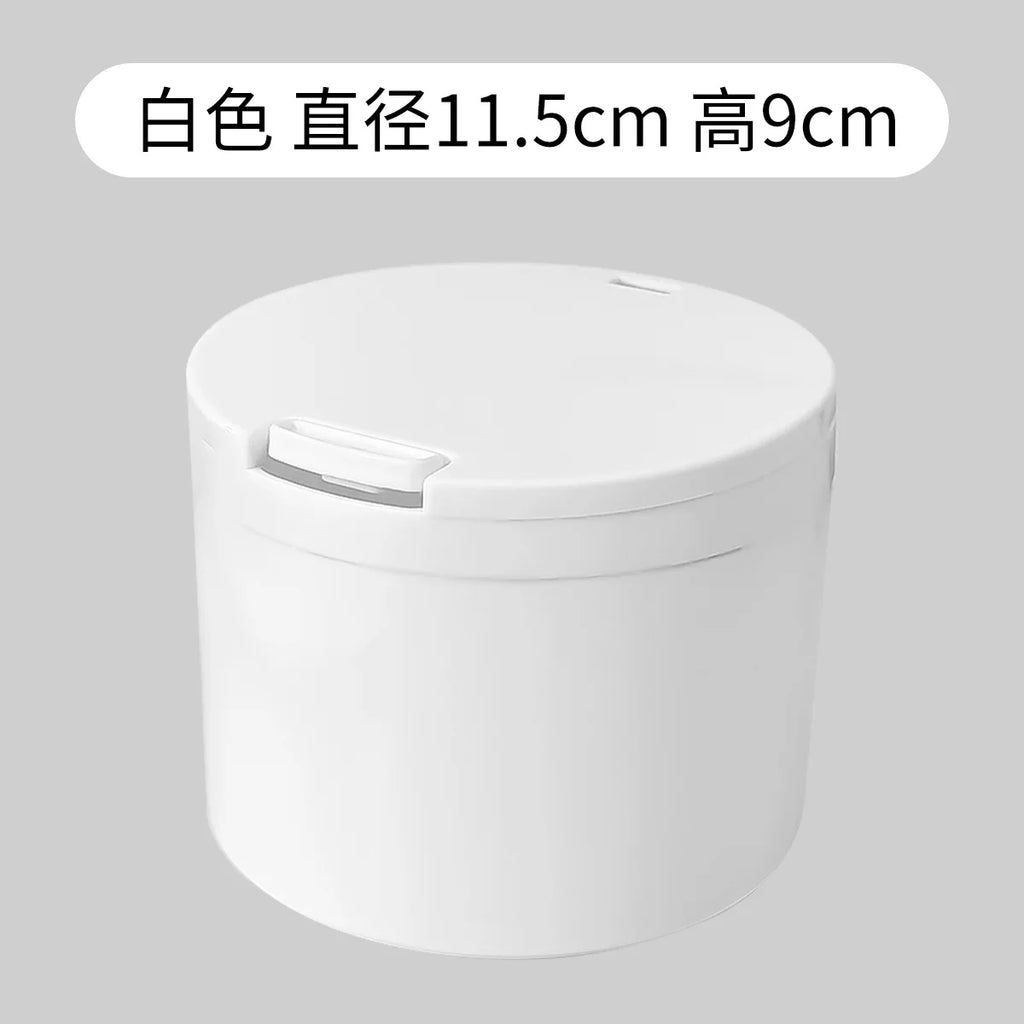 Mini Waste Box Bin Garbage Basket Home Table Trash Can Plastic Office Supplies Dustbins Sundries Barrel Box For Household Lootquake LLC