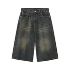 Women's Retro Wide Leg Baggy Casual Denim Shorts Harajuku Aesthetic High Waist Loose Shorts 2024 Summer Fashion Punk Shorts Lootquake LLC