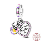 S925 Sterling Silver Princess Golf Hamster Camera Travel Three Piece Set Charms Beads 3mm DIY Fine Jewelry Making Lootquake LLC