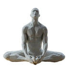 Yoga Man Meditating Abstract Statues Sculptures Yoga Figurine Nordic Living Room Home Decor Decoration Desk Ornaments Decor  ﻿