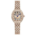 UTHAI L95 Women's Watch Light luxury Retro Barrel Shaped Digital Diamond inlaid Waterproof Ladies Fashion Quartz Clock Watches