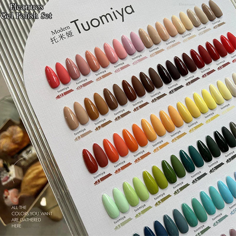 Eleanuos Popular gel Polishing 60PCS Mixed Varnish Soaking Rainbow Semi Permanent Shining Four Season Nail UV LED Salon gel 15ML Lootquake LLC