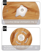 350ML USB aroma oil diffuser wood electric humidifier ultrasonic air humidifier mini aromatherapy LED light mist maker for home Lootquake LLC