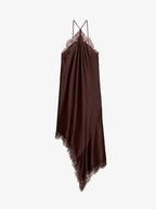 Women’s Asymmetrical Sling Dress - V-Neck Party Wear Spring 2025