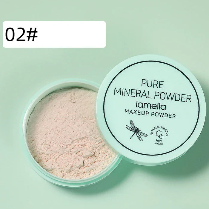 3 color facial loose powder, waterproof oil control honey powder, long-lasting makeup powder with powder puff Lootquake LLC