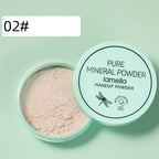 3 color facial loose powder, waterproof oil control honey powder, long-lasting makeup powder with powder puff Lootquake LLC