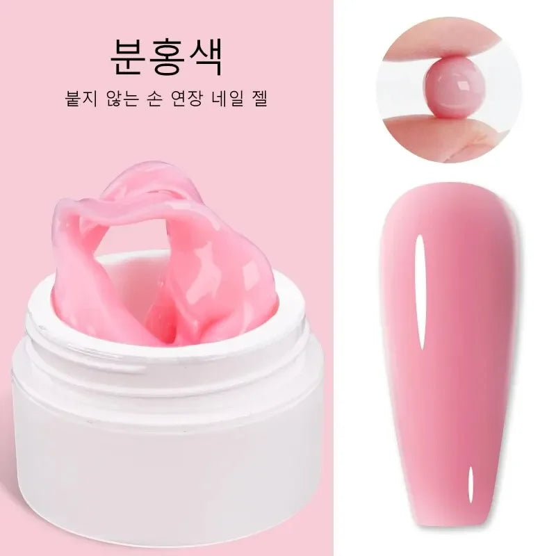 LIMEGIRL 15g Solid Nail Extension Gel Non Stick Hand Phototherapy UV Gel Quick Building Gel Nails Tips Nail Art Prolong Nail Gel Lootquake LLC