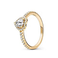 New Colored Crystal 925 Sterling Silver Ring Exquisite Women Shiny Heart Series Simple Ring Valentine's Day Gift for Lovers Lootquake LLC