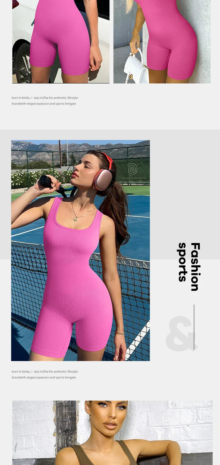 Seamless One-Piece Short Yoga Sportswear THRIXINE