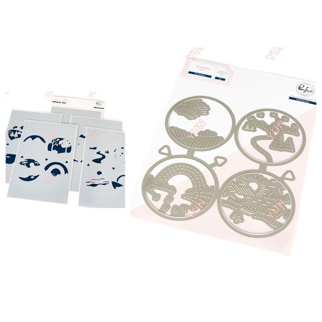 February 2025 New pink Floral Field Metal Cutting Dies Stamp Stencil Hot Foil Set DIY fresh Scrapbook Card Handmade Embossing Lootquake LLC