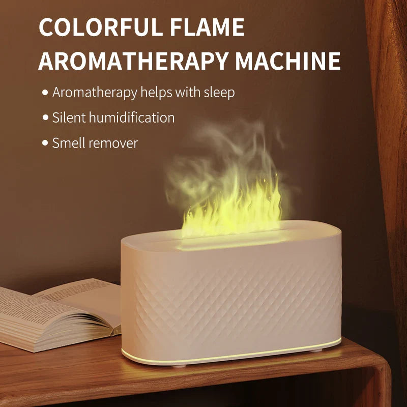 Colorful Simulation Flame Aroma Diffuser Home Hotel Desktop USB Air Humidifier Lootquake LLC