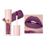 QIBEST 10 Colors Nude Matte Liquid Lipstick Waterproof Silky Lip Gloss Non-Stick Cup Lasting Purple Red Lip Tint Durable Makeup Lootquake LLC
