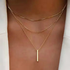 MEDFOLY 3pcs Gold Charm Necklace For Women Star Pearl Cross Pendant Neckalces Dainty 14K Gold Plated Summer Beach Jewelry Gifts