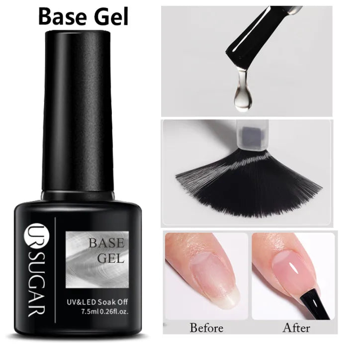 UR SUGAR 7.5ml Nude Glitter Color Gel Nail Polish Winter Warm Color Series Semi-permanent Varnish Professionals Manicure