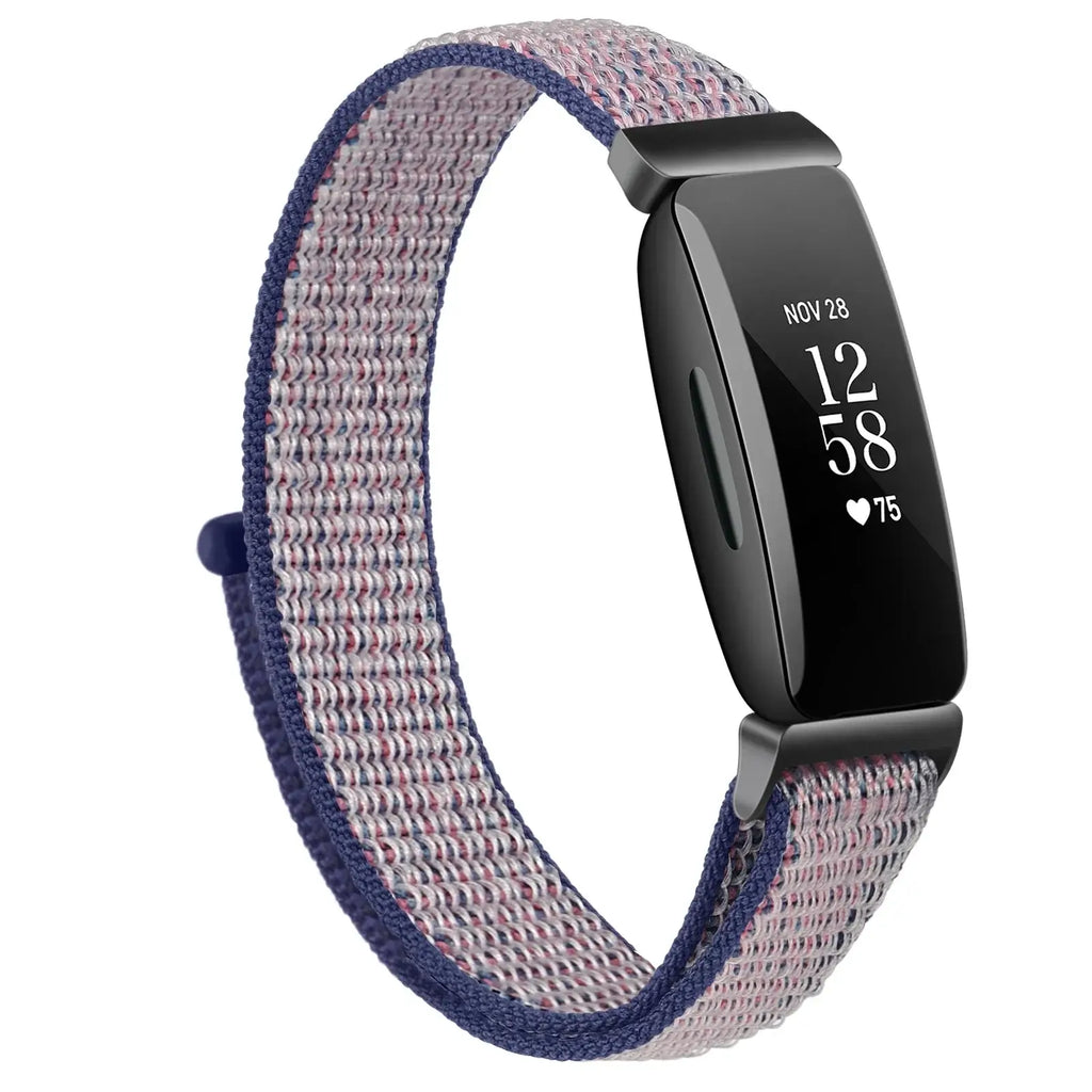 Fitbit Inspire 2, 1, HR Nylon Velcro Band - Versatile Strap - SJB-DIAMOND ELITES